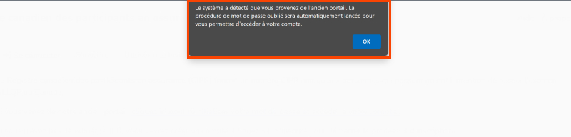 Claim your account instructions on signin page